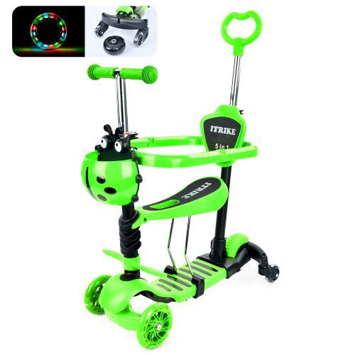 Самокат-біговел дитячий iTrike JR 3-101-GR Maxi триколісний 5в1 батьківська ручка - фото 2 Самокат-біговел дитячий iTrike JR 3-101-GR Maxi триколісний 5в1 батьківська ручка - фото 2