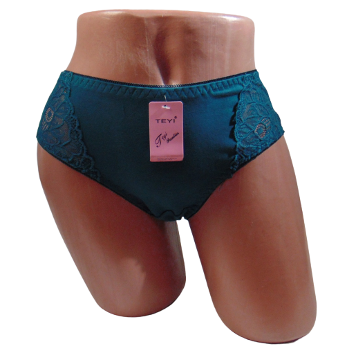 Женские трусики хлопковые Teyi 20003 XL Бирюзовый (1799532535)
