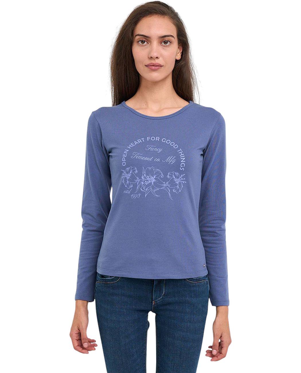 Футболка з довгим рукавом Timeout 20174215.034 XL Синій (5942723105387)