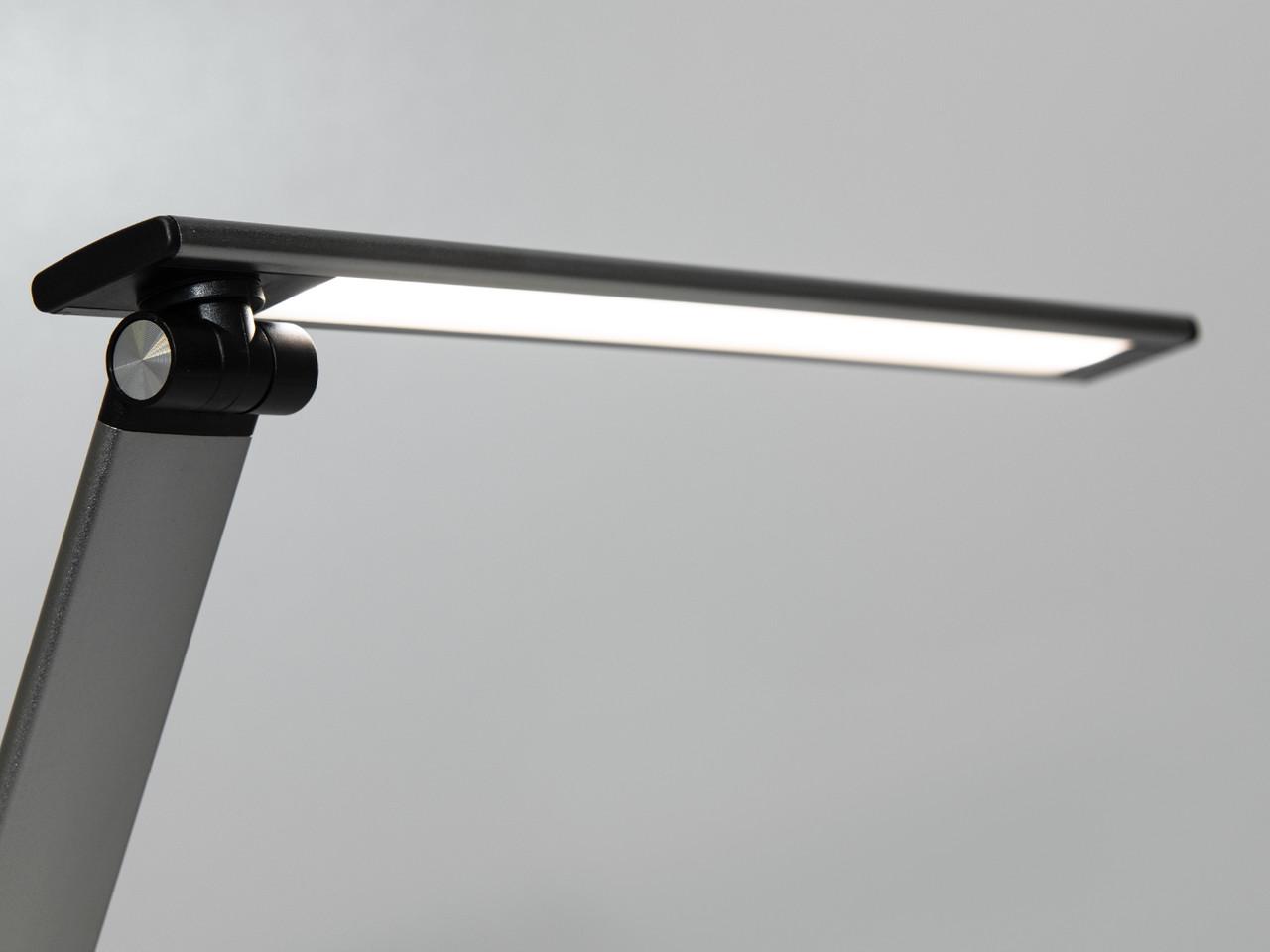 Лампа LED настольная с USB зарядкой минималистичная 6W Серый (A5503GR-W-CH-LS) - фото 3