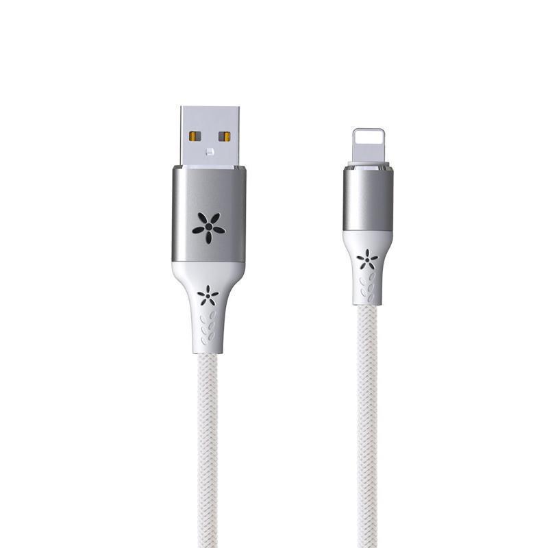 Кабель Remax RC-133i USB Lightning EL Luminous Sound-Activated 1 м Белый (6954851297574)