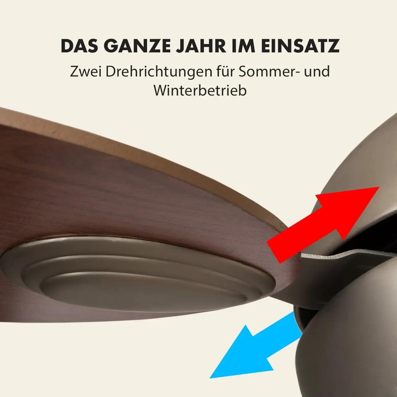 Вентилятор стельовий KLARSTEIN Valderama 2в1 (10029348) - фото 4