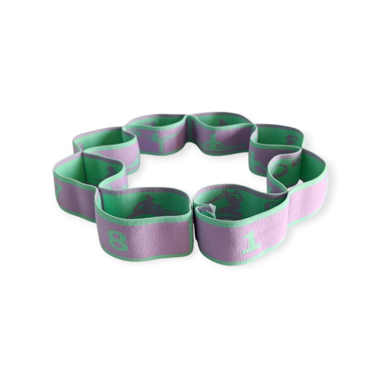 Эспандер-лента с 8 петлями RollerUA Purple/Green - фото 3