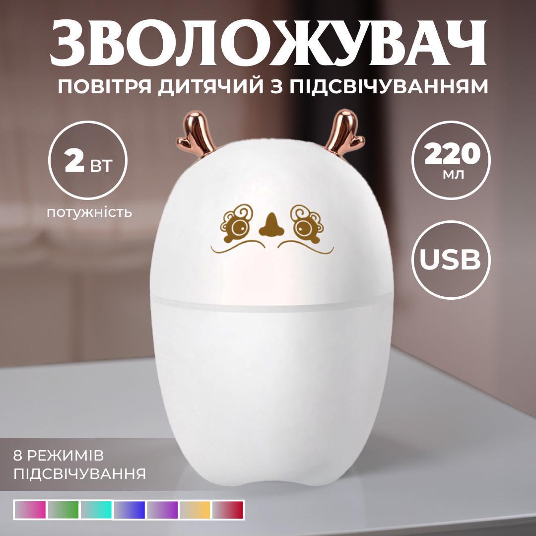 Увлажнитель воздуха Humidifier Deer USB 220 мл (HPBH17202W) - фото 7