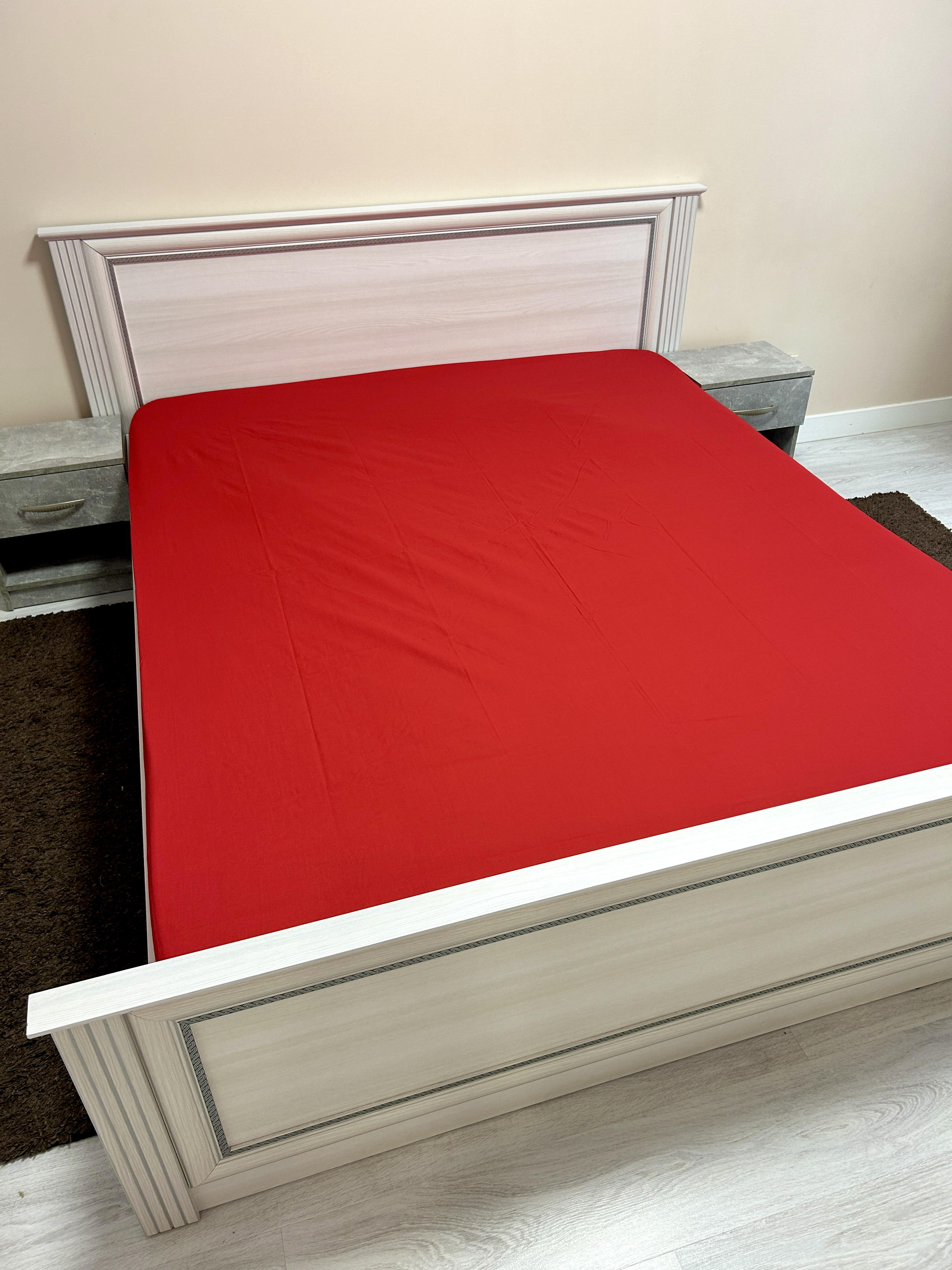 Простыня на резинке G-R2503 160х200 см Красный (G-R2503/WP/x160) Простыня на резинке G-R2503 160х200 см Красный (G-R2503/WP/x160)