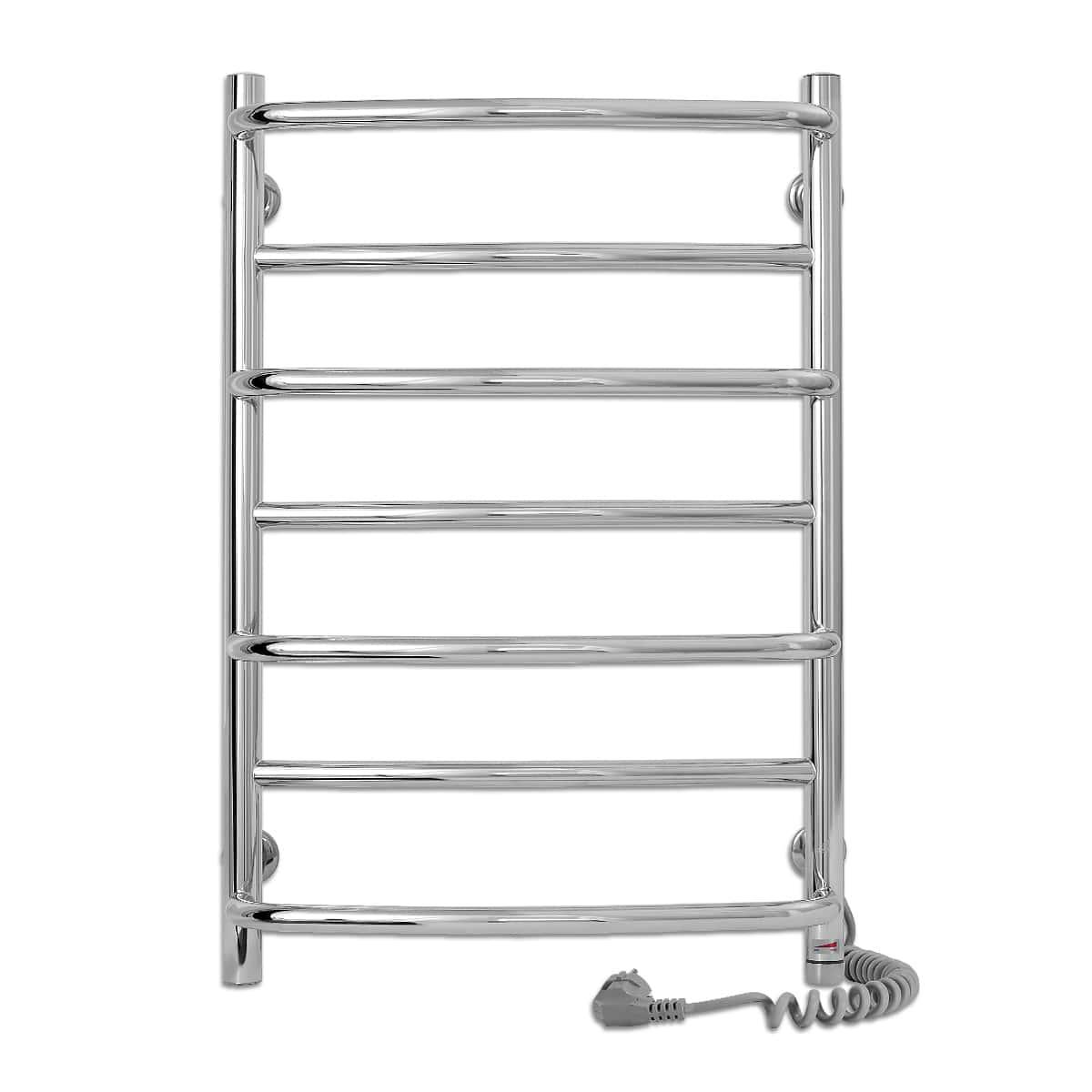 Полотенцесушитель электрический для ванной Laris Евромикс П7 с сенсорным управлением из нержавеющей стали 400х700 мм Е Хром (147-127-73207679)