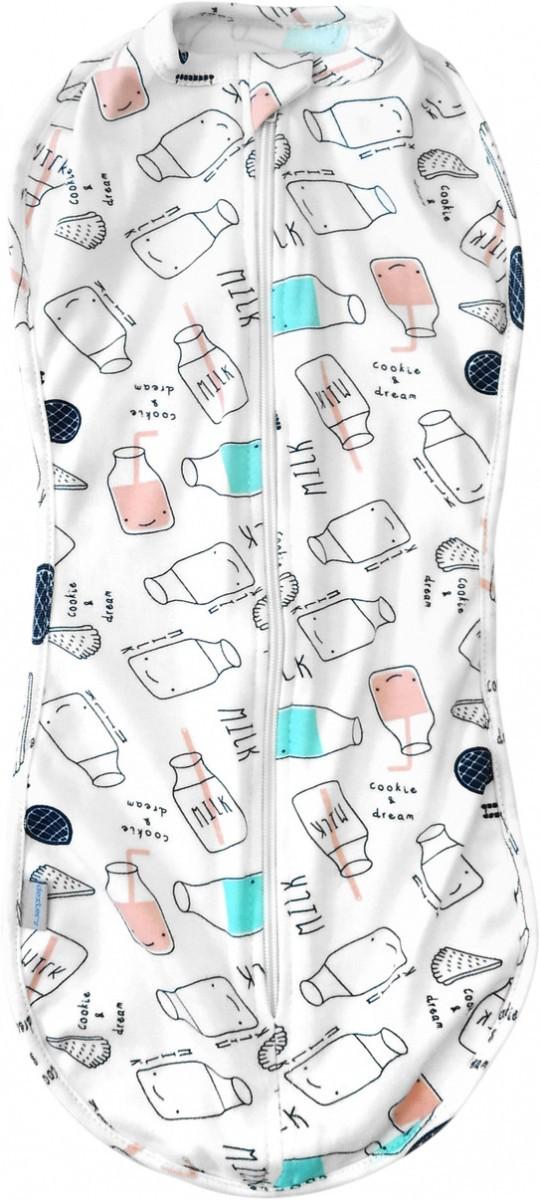 Пеленка-кокон на молнии Dexter's Milk 56-62 см Голубой