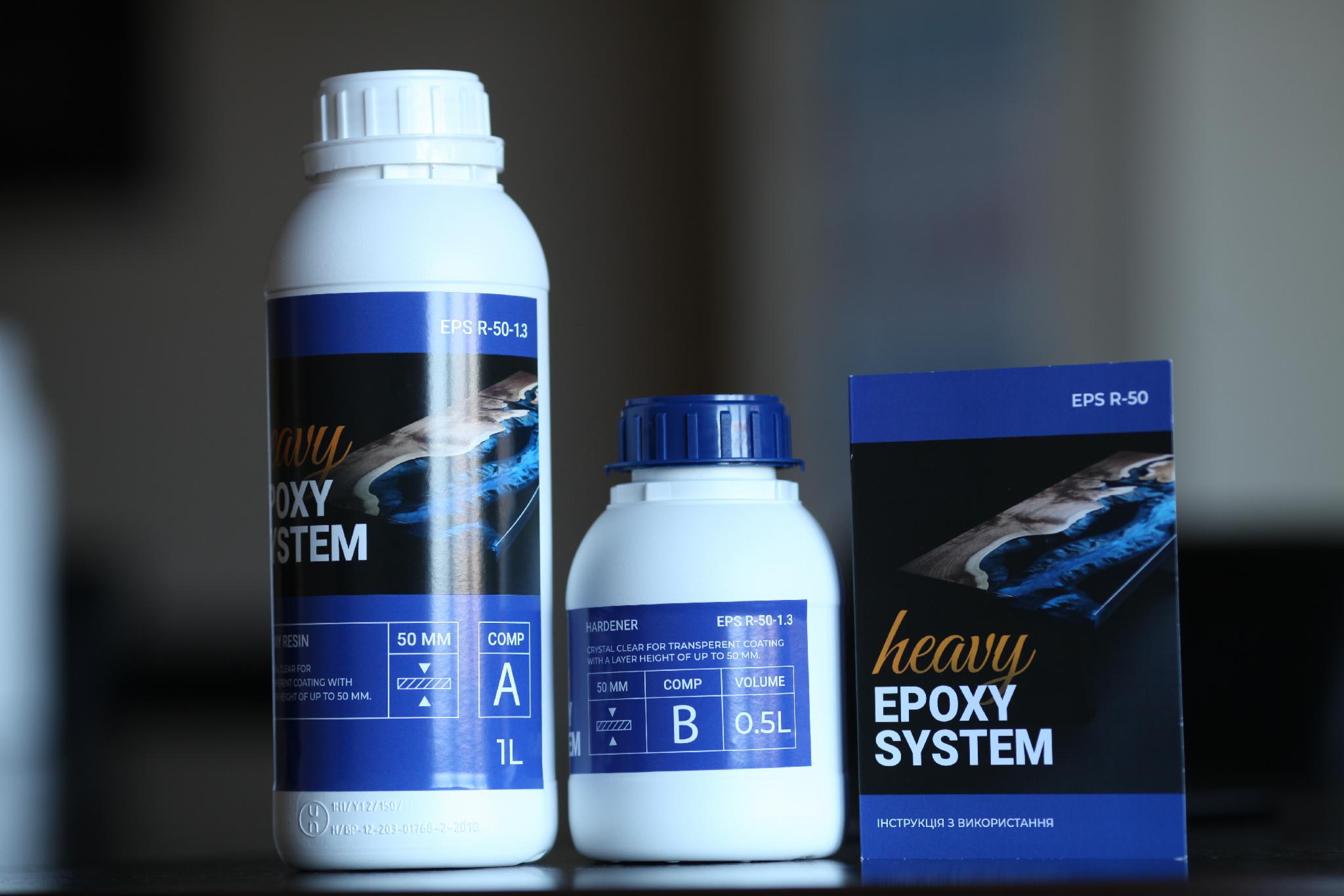 Смола епоксидна для товстого шару Heavy Epoxy System 1,3 кг (EPS R-50 -1,3) - фото 1 Смола епоксидна для товстого шару Heavy Epoxy System 1,3 кг (EPS R-50 -1,3) - фото 1