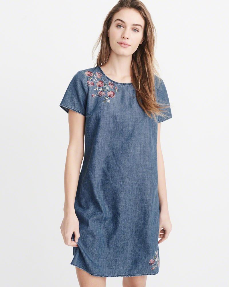 Платье джинсовое Abercrombie & Fitch 2183-105 М Синее (11-16)