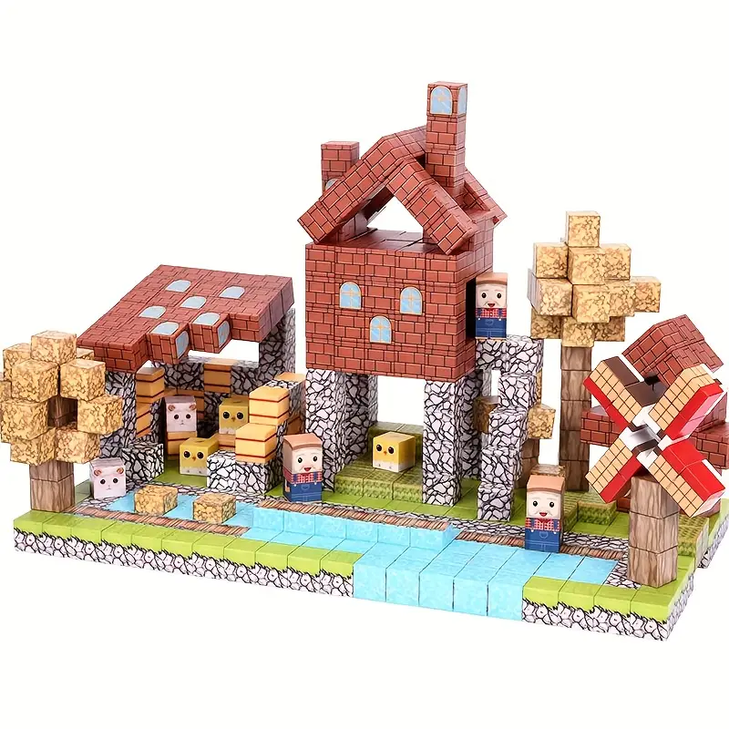 Конструктор магнитный Minecraft Мельница 100 шт. (2698923073) Конструктор магнитный Minecraft Мельница 100 шт. (2698923073)