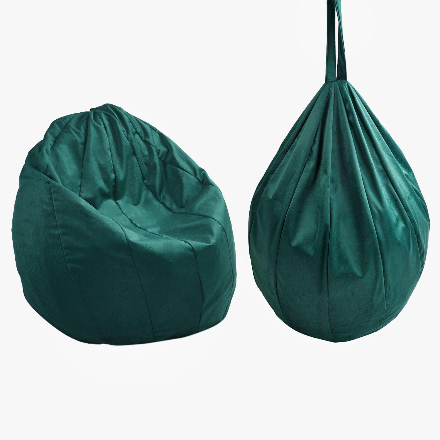 Бескаркасное кресло Груша 62295 Зеленый (173908) - фото 2