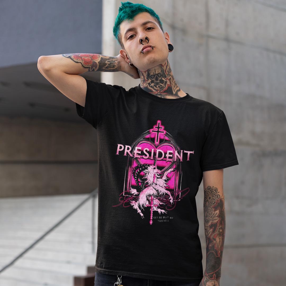 Футболка унисекс President Get Me Out Of This Hell 2XL Черный (0000015920)