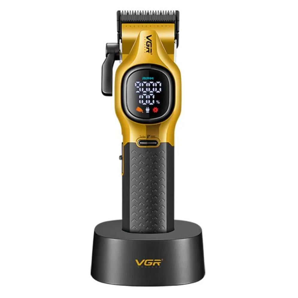 Машинка для стрижки акумуляторна VGR V886C з 6 насадками 5 Вт (35876402)