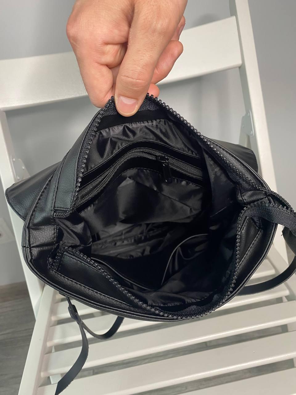 Городской рюкзак женский экокожа Черный (35834853) - фото 3 Городской рюкзак женский экокожа Черный (35834853) - фото 3