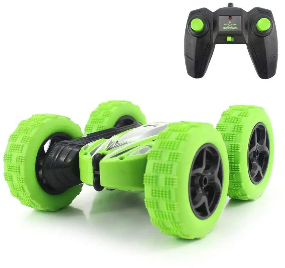 Машинка-перевертыш Ydjia Stunt Car D828 на радиоуправлении 16x15,5x5 см Green (opt-14125)