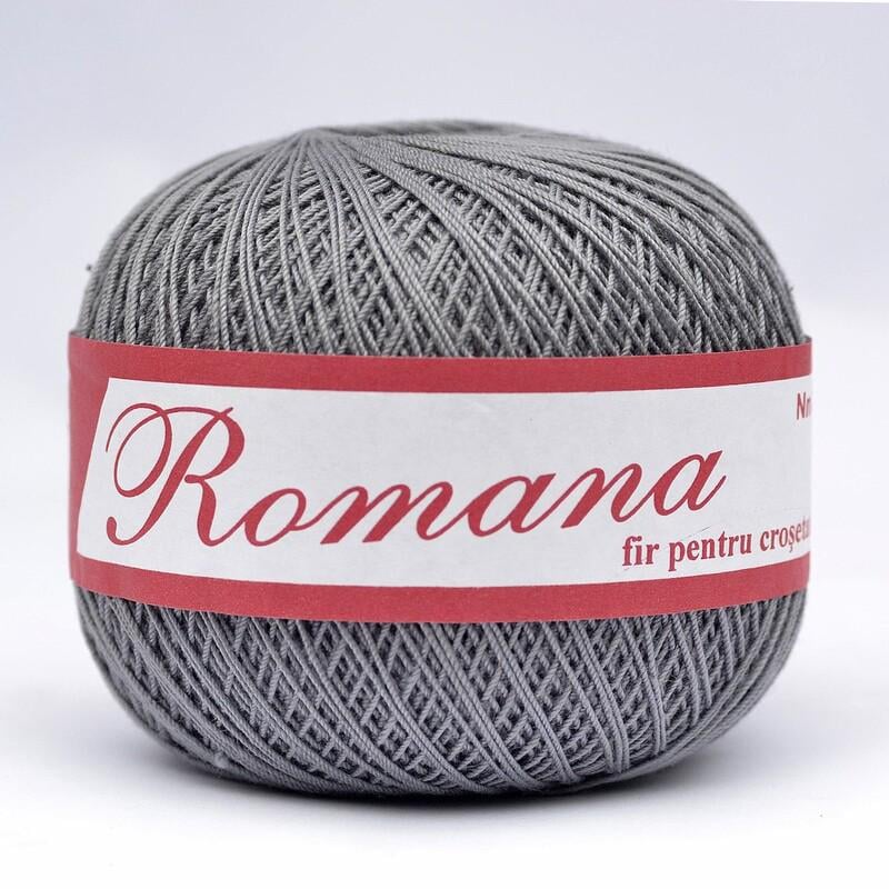 Пряжа хлопковая Romanofir Romana 1284 Мокрый асфальт (6964)