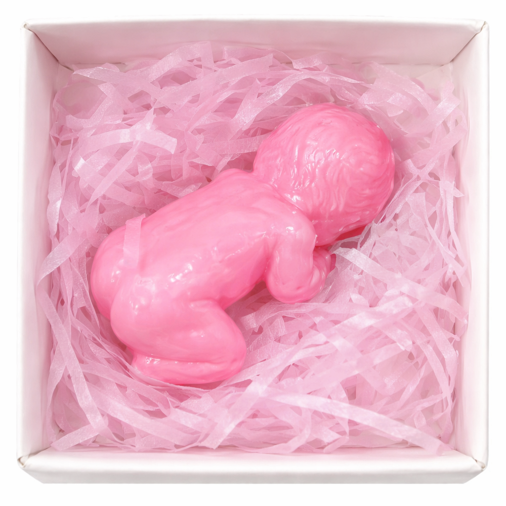 Мыло сувенирное фигурное Спящий младенец Розовый Мыло сувенирное фигурное Спящий младенец Розовый