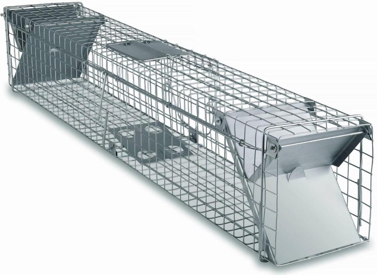 Ловушка металлическая для куниц/ласок/крыс/котов Zielonalapka 2 двери 102х17х20 см (2861455639)