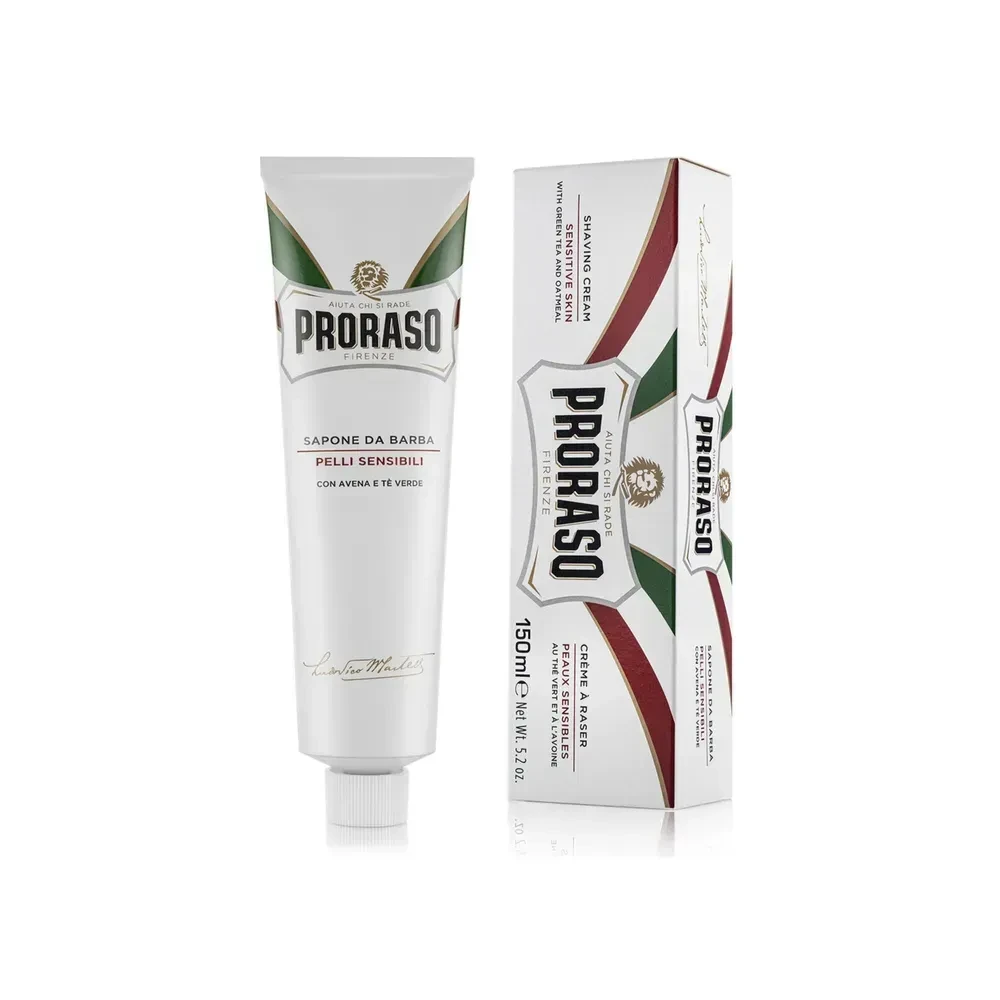 Крем для бритья Proraso Shaving Cream Tube Sensitive с зеленым чаем и овсом 150 мл