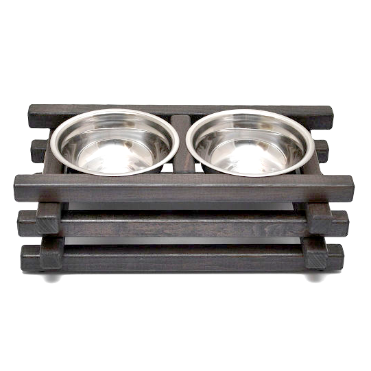 Подставка под миски для кошек из дерева Арас Мокко (ПКШ-000110)