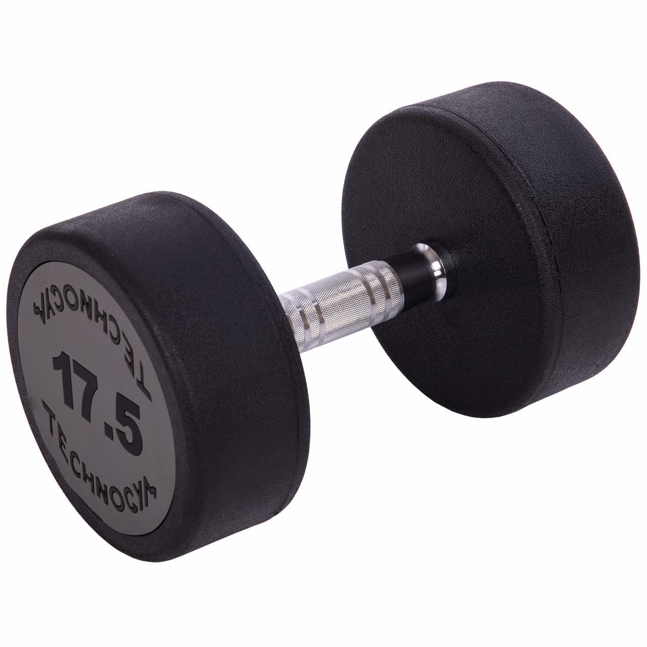 Гантель цільна Technogym LN-1254-17_5 з поліуретановим покриттям 17,5 кг Чорний/Сірий (28852497) Гантель цільна Technogym LN-1254-17_5 з поліуретановим покриттям 17,5 кг Чорний/Сірий (28852497)