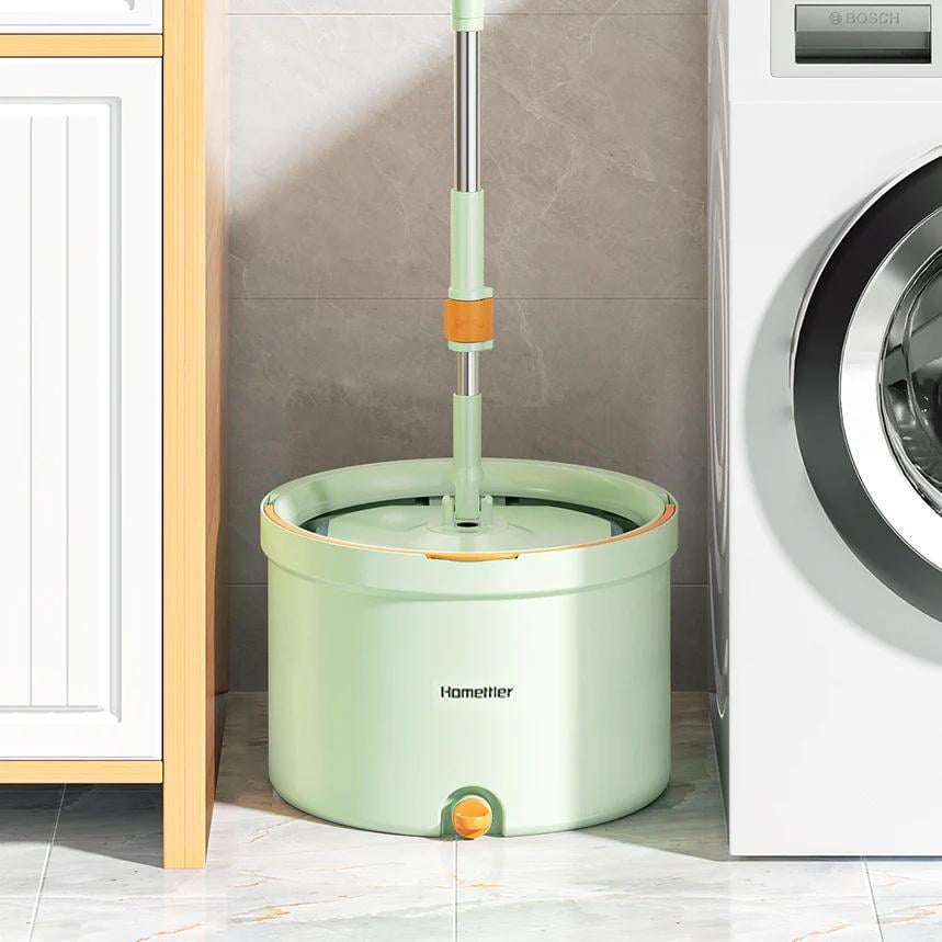 Набір швабри та відра з віджимом Homettler CW005 Синій (23410576) - фото 2