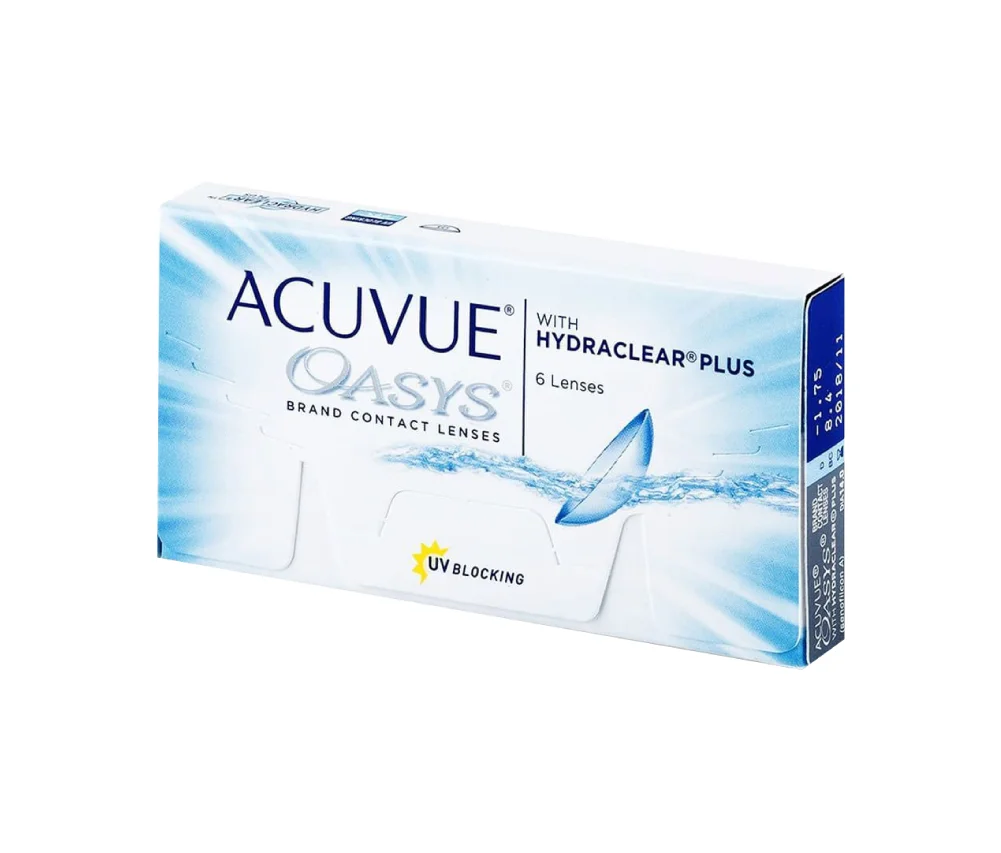 Контактные линзы Acuvue Oasys with hydraclear Plus 2 недели 6 шт.