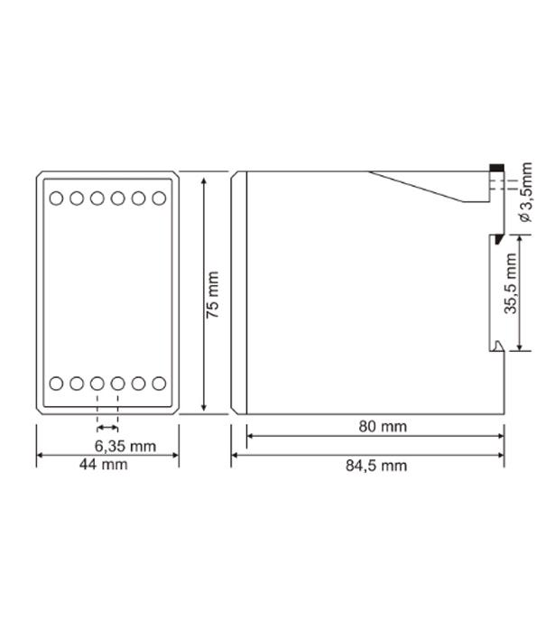 Реле трифазне Samwha захисту від перенапруги з індикацією 3x380V 5A (DGK-03) - фото 7