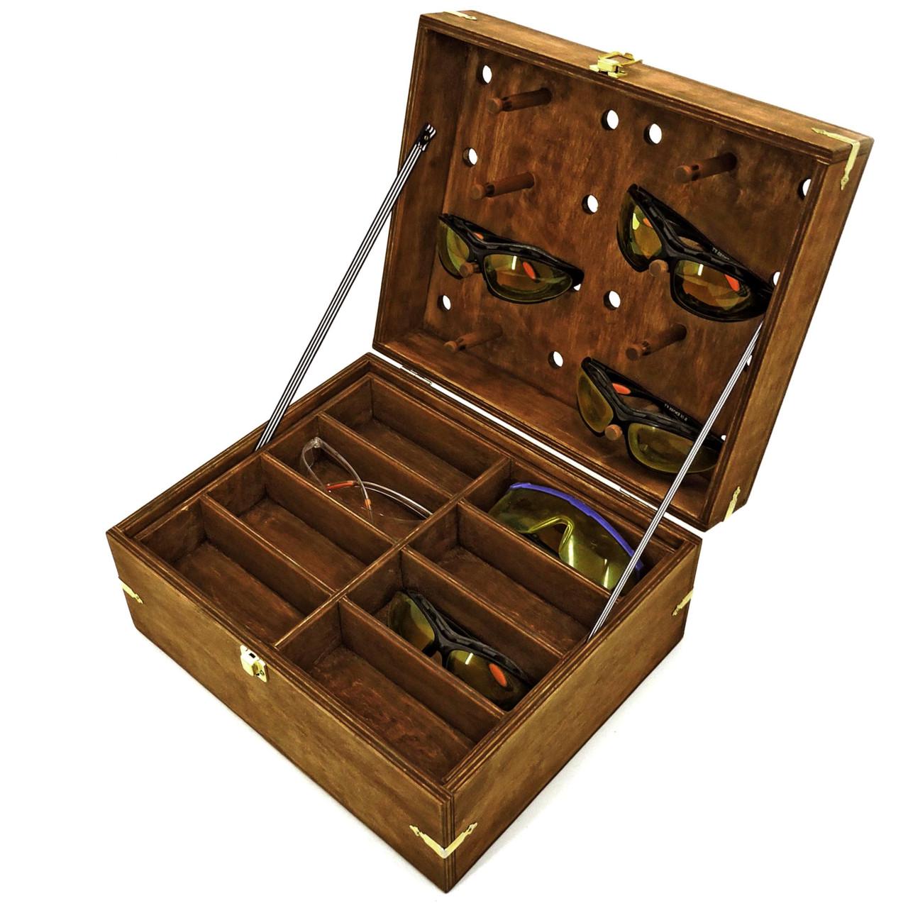 Органайзер для окулярів з дерева Тбілісі Латте (ОЧК-000116)