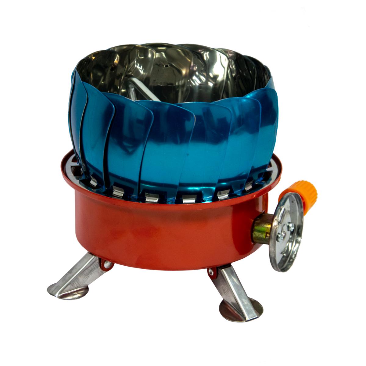 Таганок туристический газовый Windproof camping stove K-203 Красный (1009695-Red) - фото 8