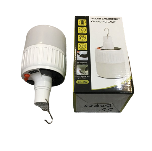 Кемпинговая лампа с крючком и АКБ и солнечной панелью SL-24/55