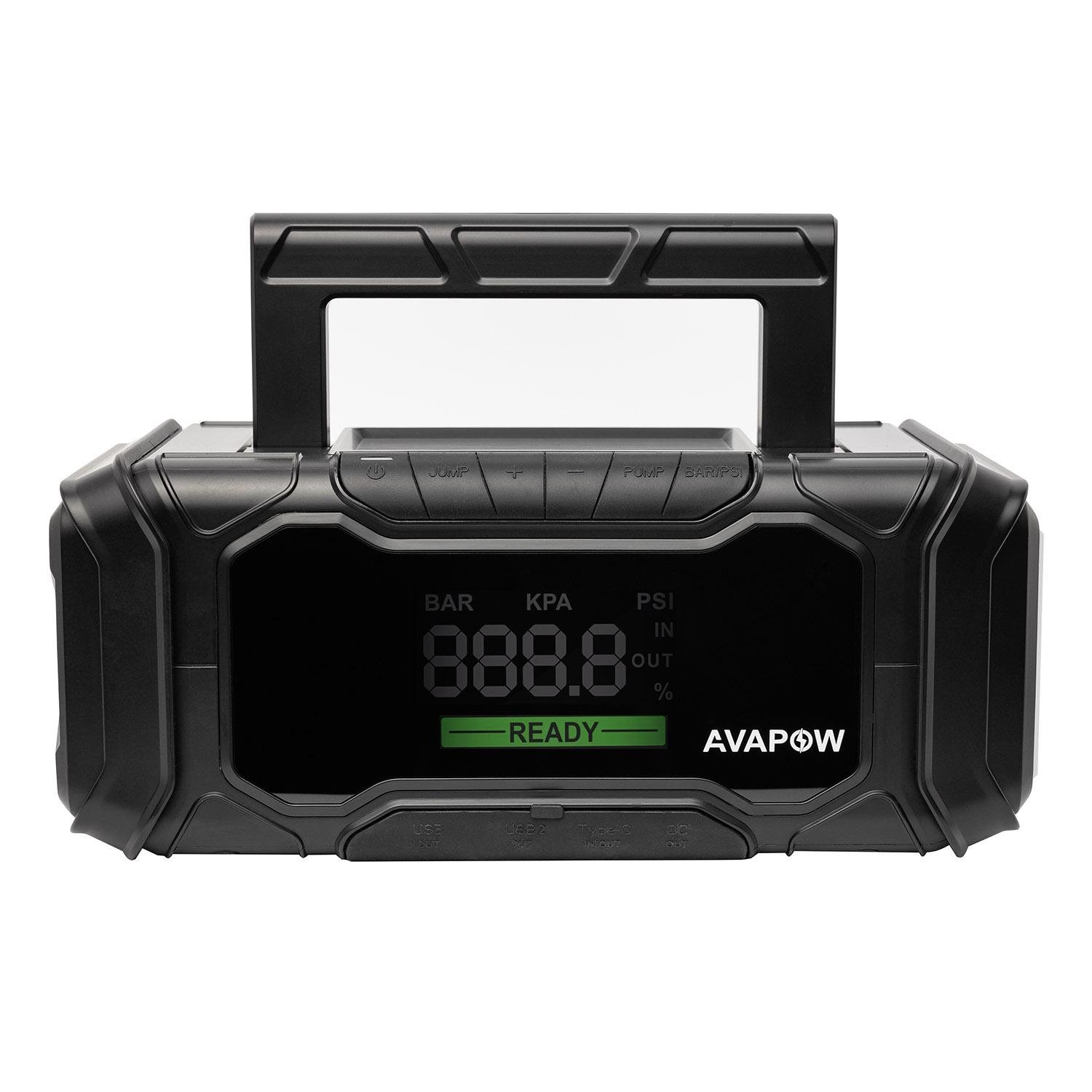 Пусковий пристрій Jump Starter AVAPOW з компресором для авто AP6 4000A 74,0Wh/20000mAh (21529886) - фото 4