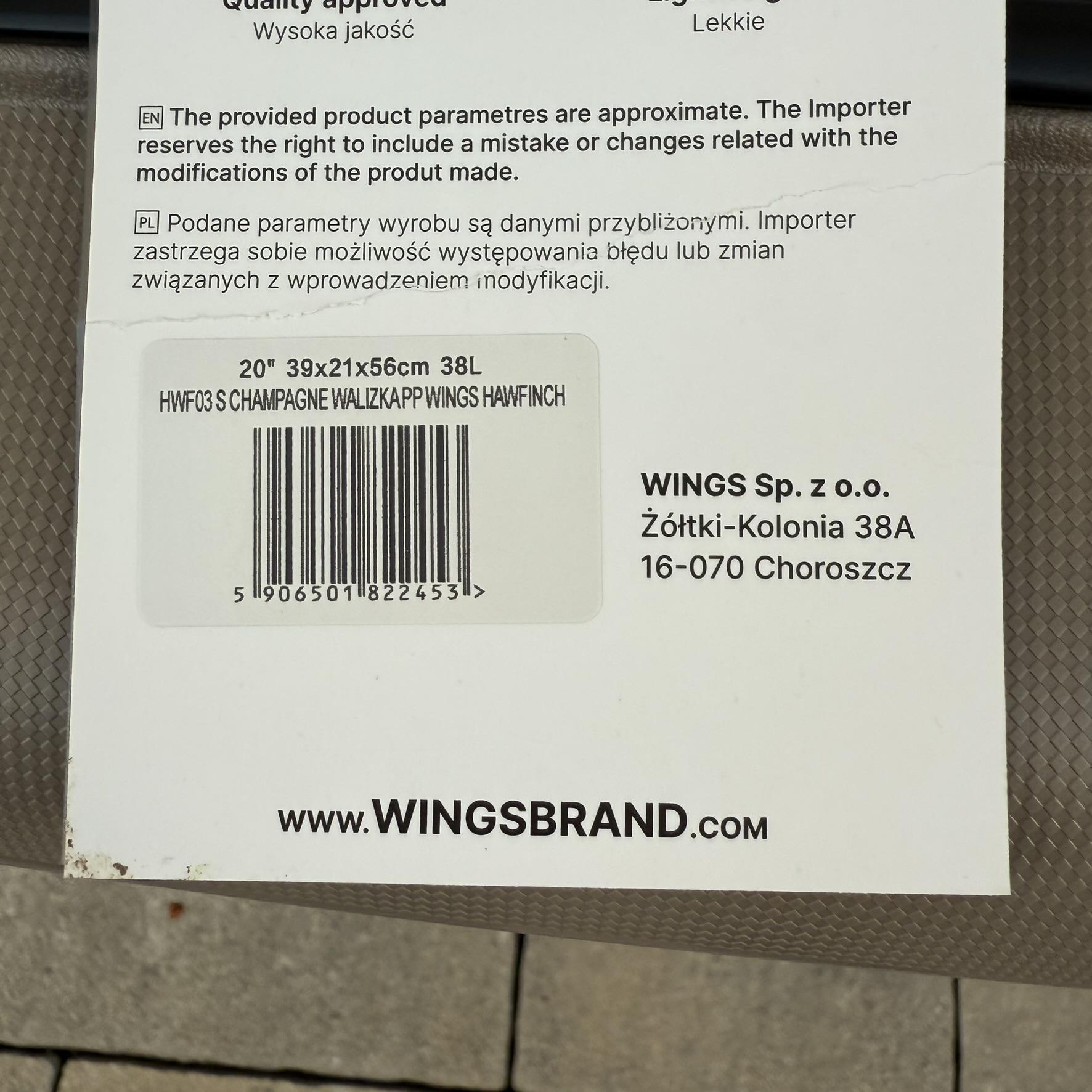 Чемодан дорожный из полипропилена Wings HWF03 S Шампань (30631278) - фото 8 Чемодан дорожный из полипропилена Wings HWF03 S Шампань (30631278) - фото 8