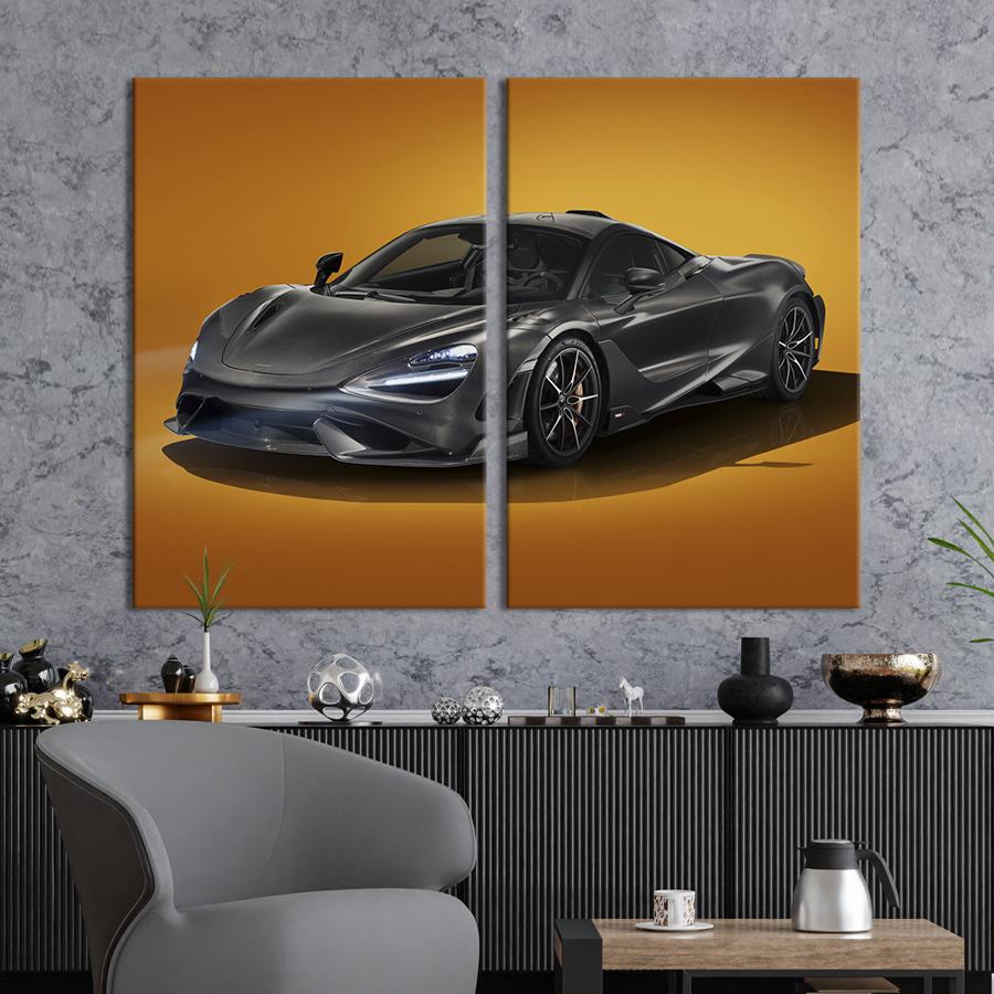 ᐉ Картина на холсте Чёрная фурия Mclaren Senna 71x51 см (1292-2 ...
