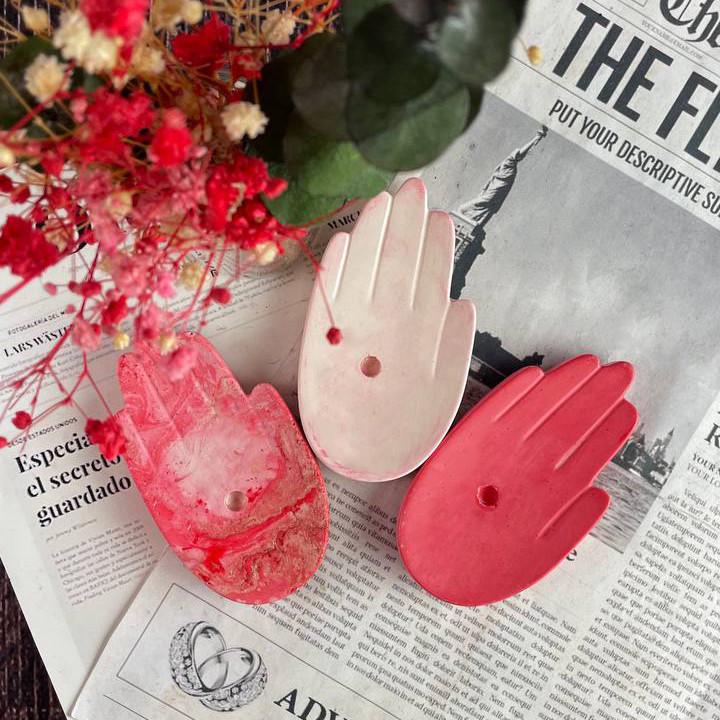 Свічник для тонкої свічки 5candles Долонька мармур (1476_7-352) - фото 6 Свічник для тонкої свічки 5candles Долонька мармур (1476_7-352) - фото 6