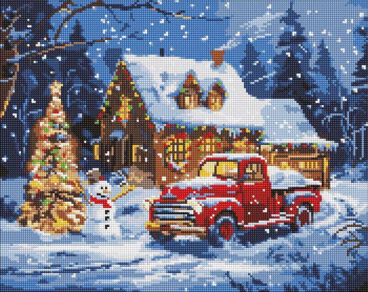 Алмазная мозаика Ideyka Новогодние чудеса 40x50 см (Id-AMO8101)