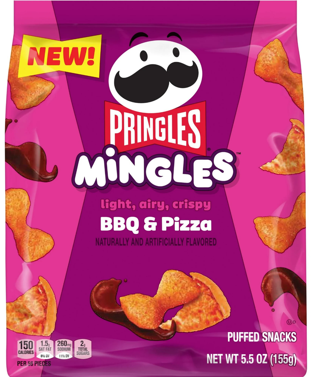 Снеки Pringles Mingles BBQ and Pizza Puffed Snacks 155 г (2413040728)