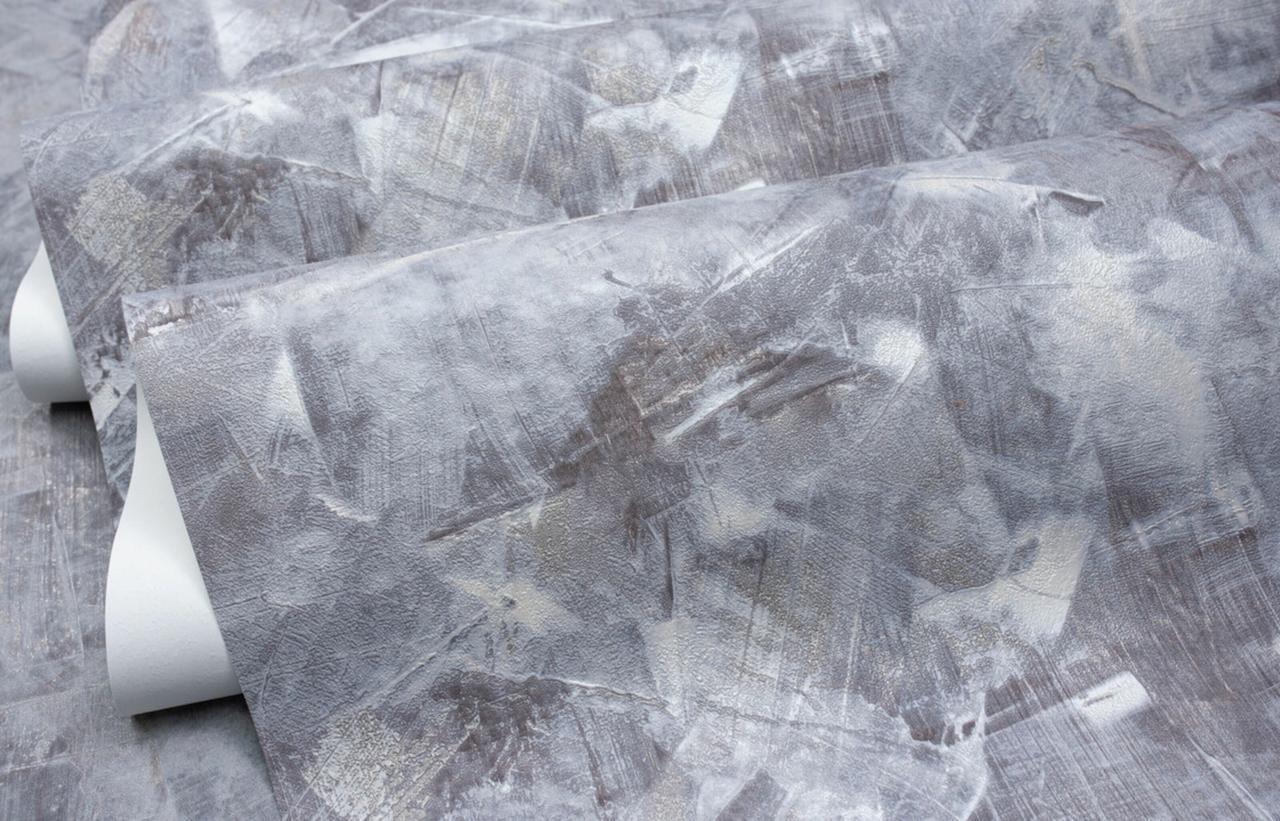 Обои флизелиновые SINTRA Malta 532850 декор винил горячего тиснения 1,06х10,05 м Серый