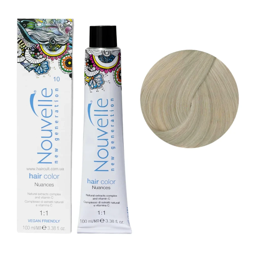 Краска для волос Nouvelle Hair Color 10 Платиновый блондин 100 мл Краска для волос Nouvelle Hair Color 10 Платиновый блондин 100 мл