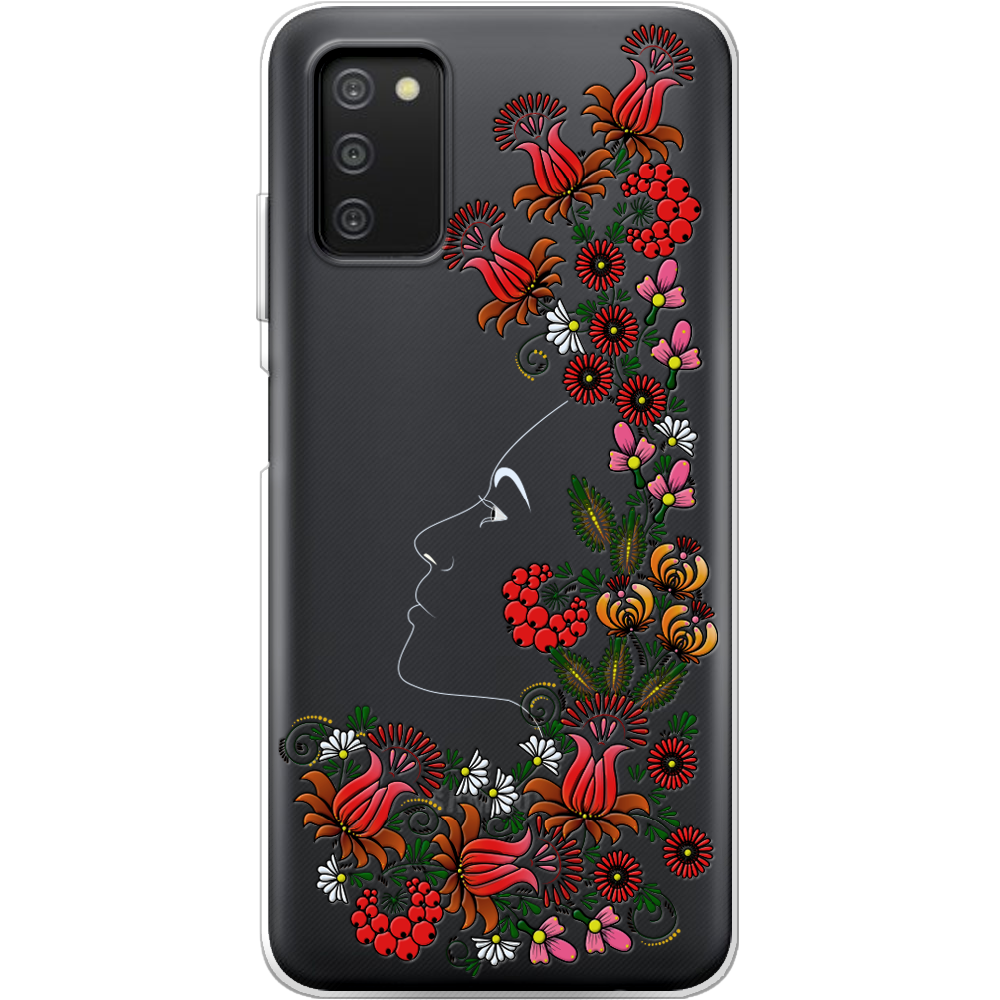 Чехол BoxFace Samsung Galaxy A03s (A037) 3D Ukrainian Muse Прозрачный силикон (43255-bk64-43255)