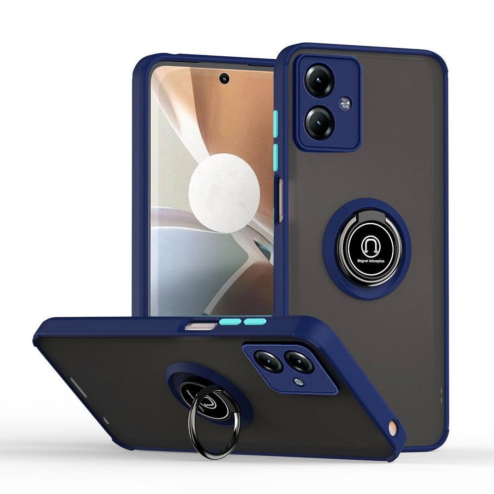 Захисний чохол MatteLuxe Motorola G14 (з кільцем) Blue (34071-28)