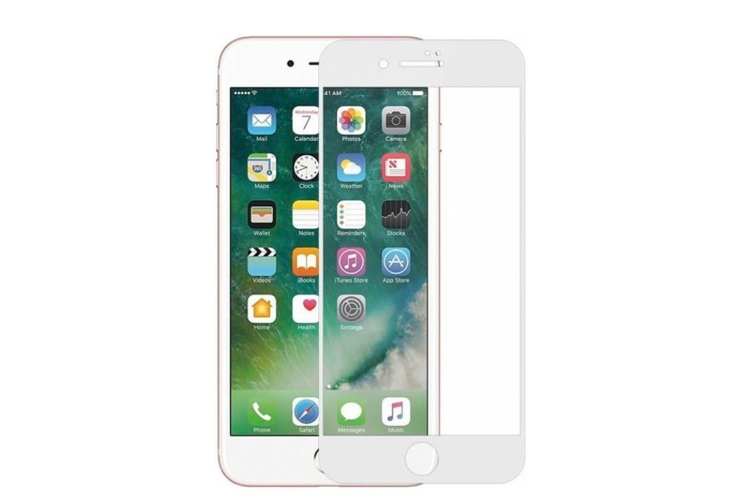 Загартоване захисне скло на Iphone 7 Plus Повне покриття Біле