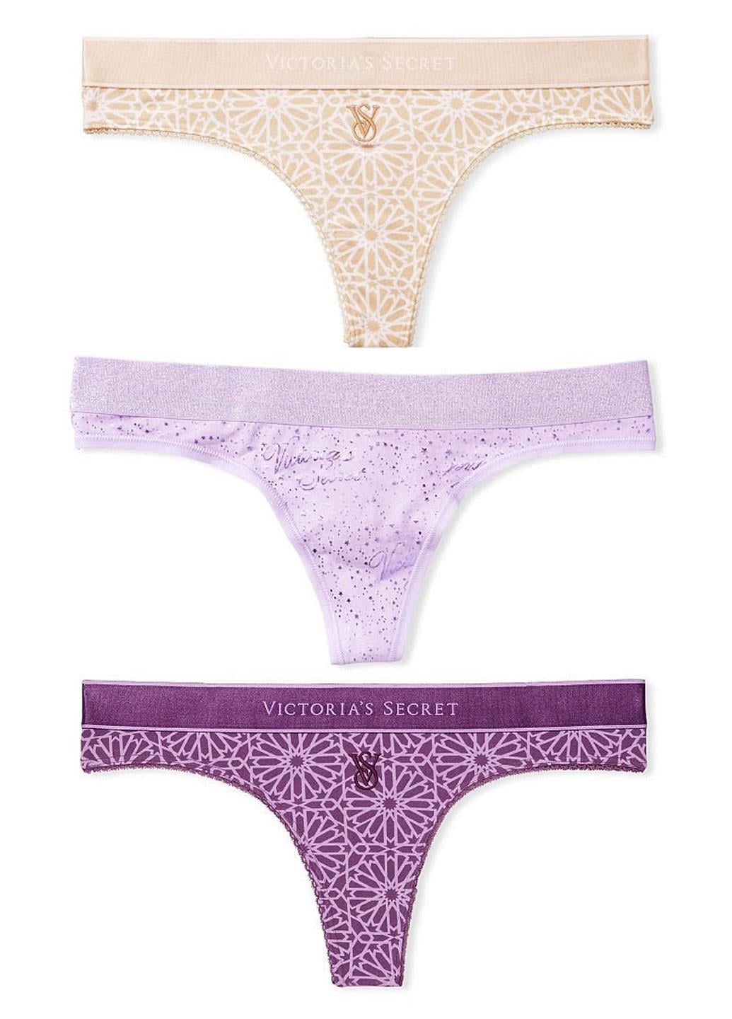 Комплект трусиков Victoria's Secret L 3 шт. Разноцветный (1440000168325Q9Y22L)