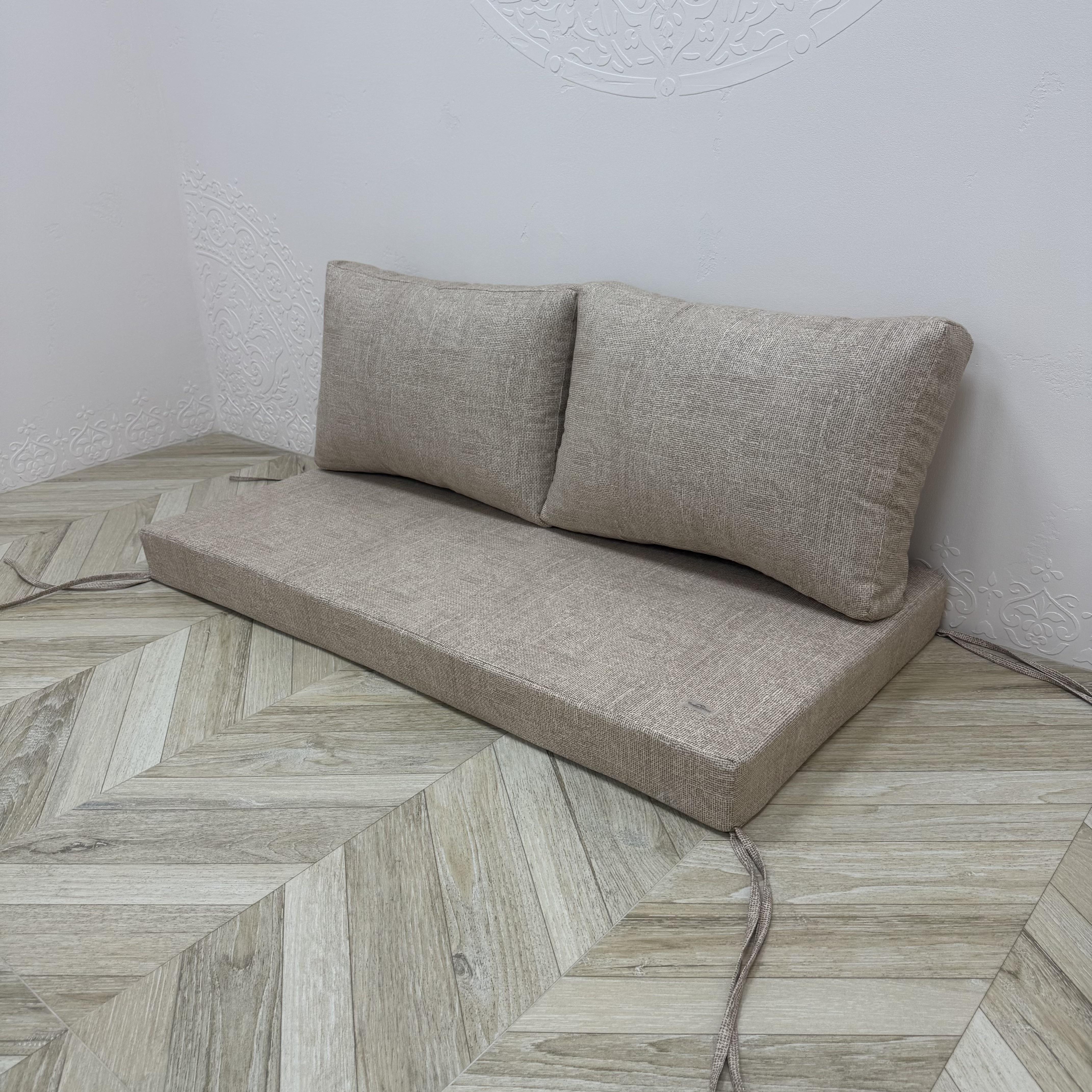 Комплект матрас с подушками Comfort Home Matting на поддоны/качели/каркасы/садовая мебель панама 120х60х40х5 см