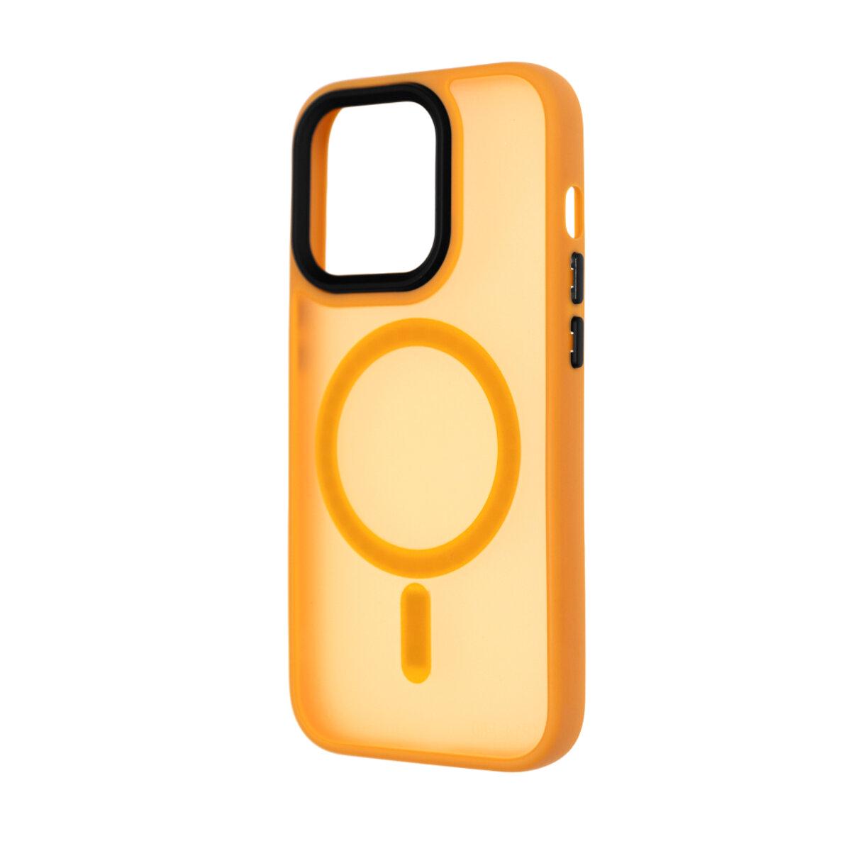 Противоударный чехол для Apple iPhone 15 Pro Cosmic Magnetic Color HQ / Orange