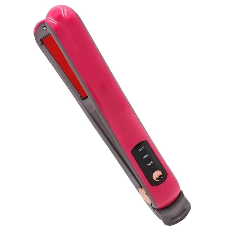 Утюжок для волос аккумуляторный Cnaier AE-507 2в1 беспроводной Малиновый (31717619)