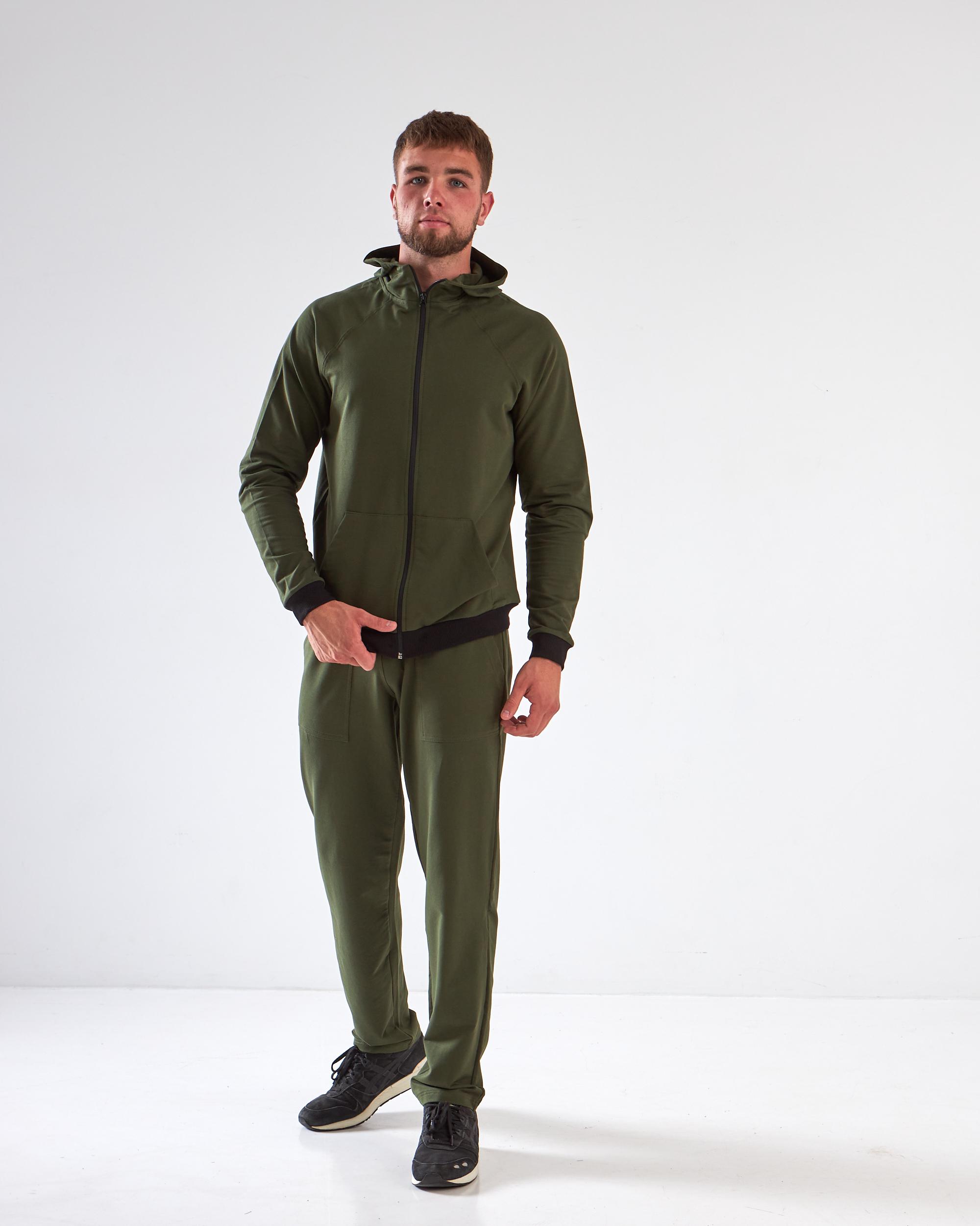 Спортивный костюм мужской р. 50 Хаки (14605358) - фото 3 Спортивный костюм мужской р. 50 Хаки (14605358) - фото 3