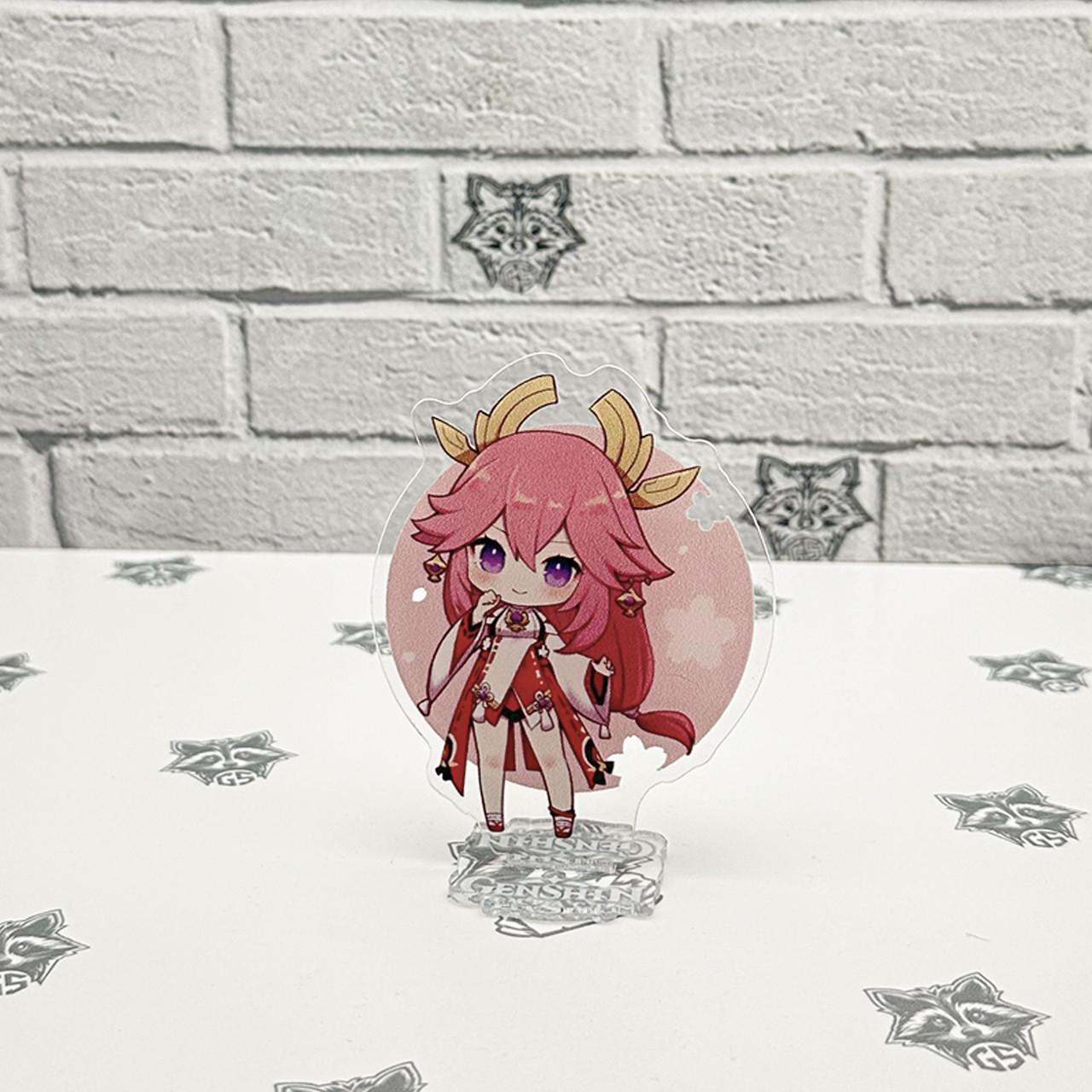 Фигурка коллекционная акриловая Chibi Genshin Impact Яэ Мико 1 10 см (2220329721)