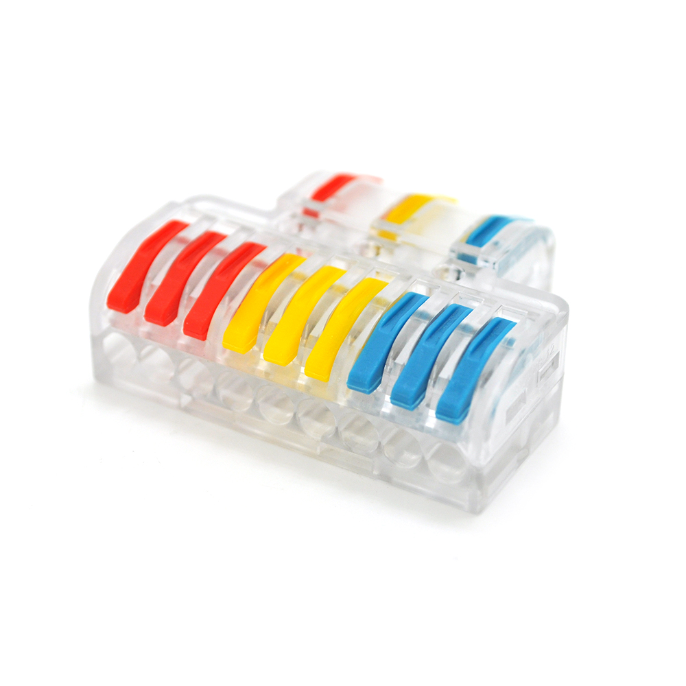 Колодка клемна VOLTRONIC LT-933 3х9-проводу прозора 450V 32A (23115)