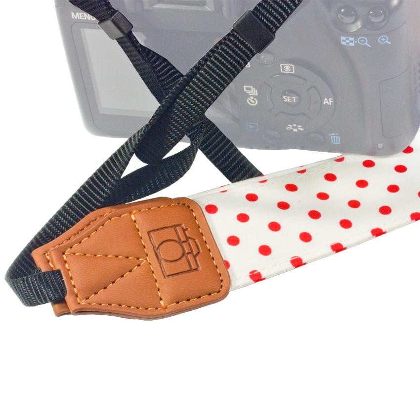 Ремінь нашийний Dot style для фото камери Red - фото 2 Ремінь нашийний Dot style для фото камери Red - фото 2